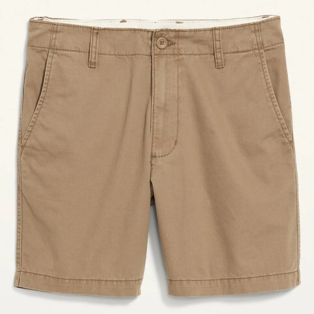 Old Navy Straight Lived-In Khaki Non-Stretch Hunter Green Shorts for Men